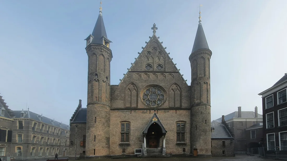 De Ridderzaal aan het Binnenhof in Den Haag